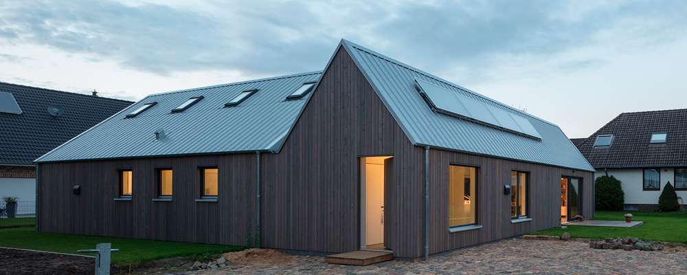Einfamilienhaus mit der heiter entspannten Einfachheit eines skandinavischen Ferienhauses